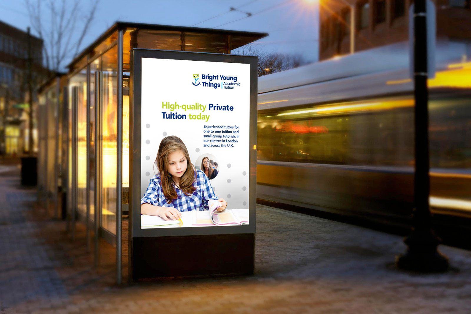 Bus stop ad