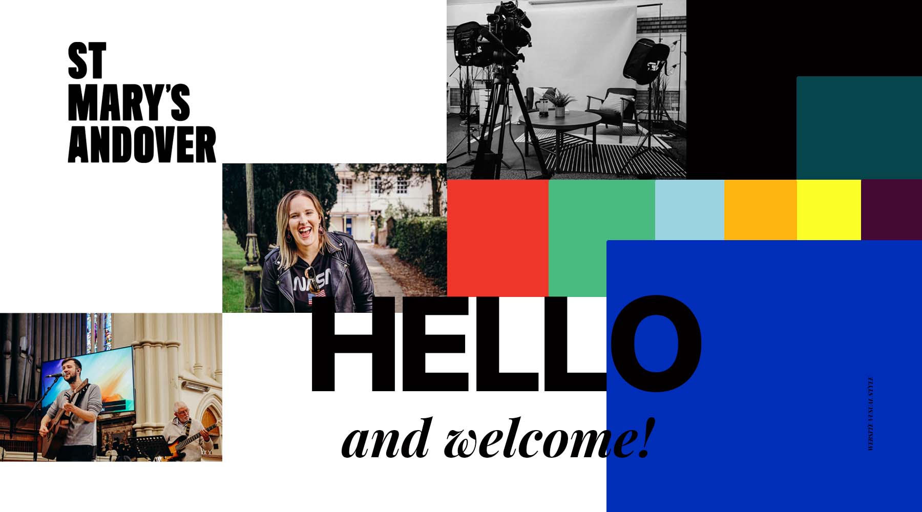 Church website visual style