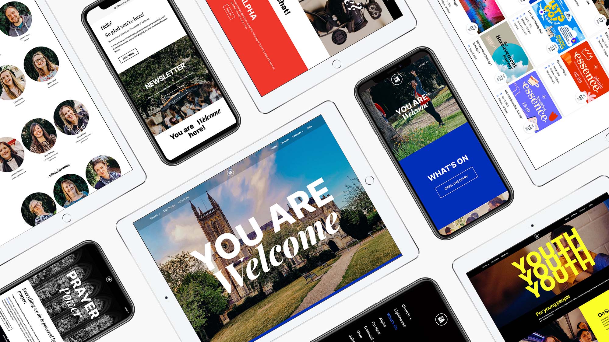 Church web design for mobile