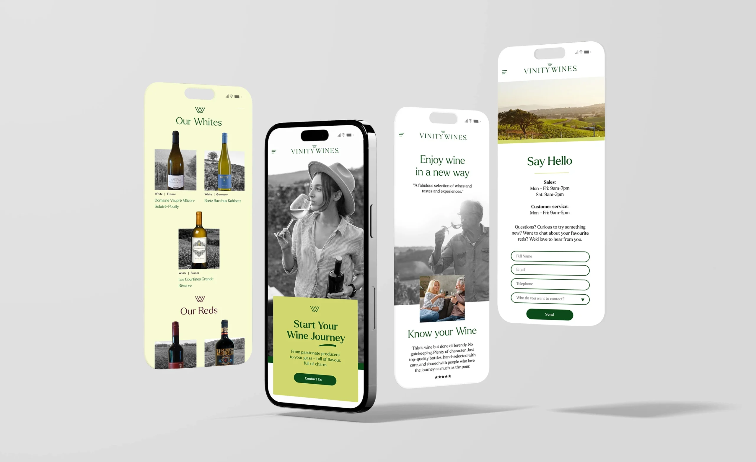 Wine Devliery Service Design, branding and website build