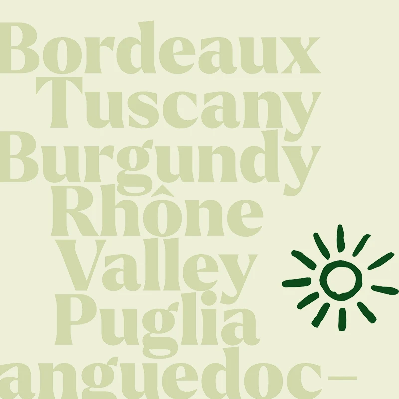 Wine Branding Project Typography Regions