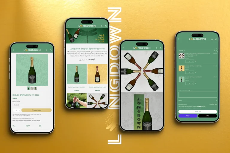Shopify website development design and build in Hampshire by Finch Studio